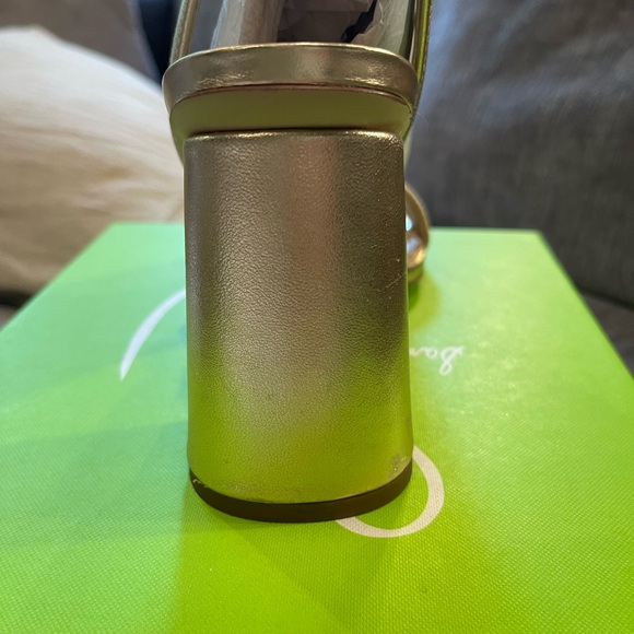 Sam Edelman Kia Block Heel Sandal, GOLD - Picture 5 of 11